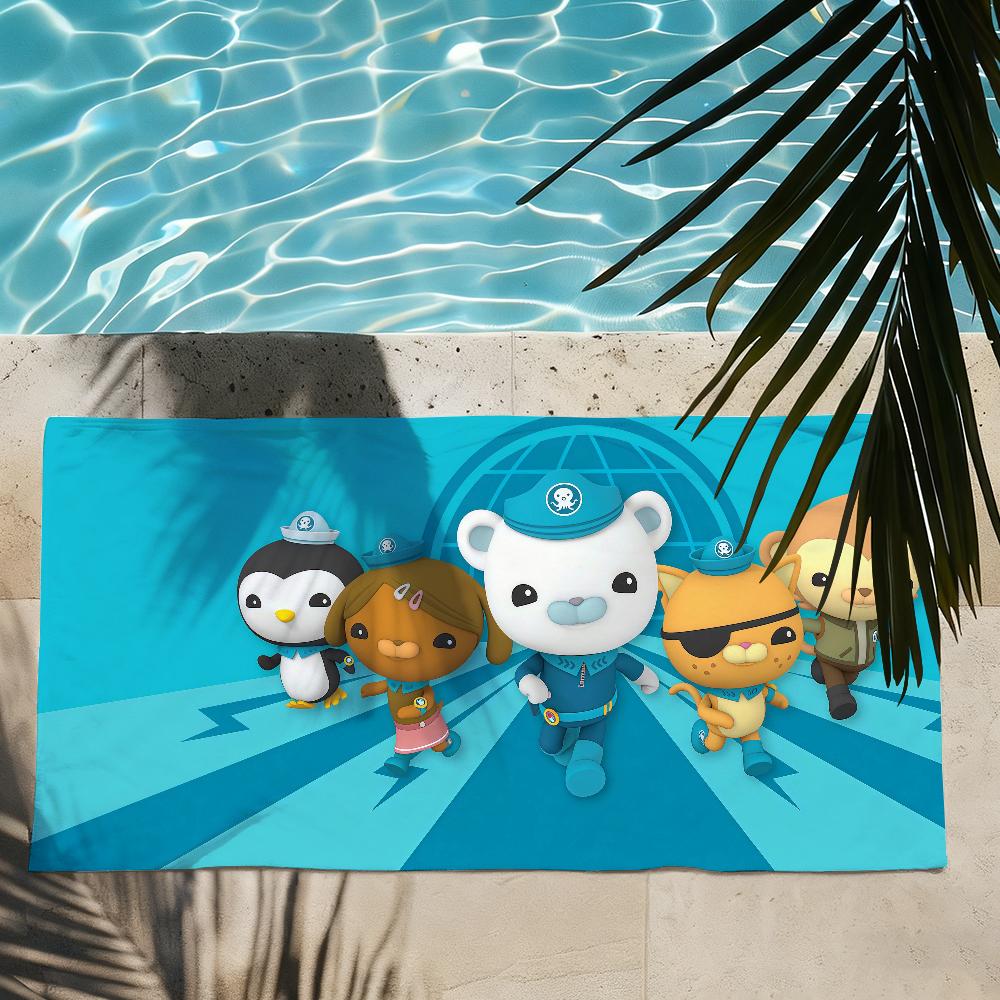 Cartoon cute O-Octonauts Towel Drying Bath Towel Applicable To Light Swimming Camping Yoga Beach Out