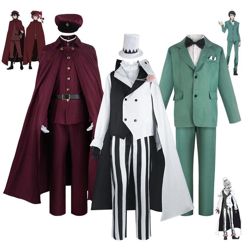 Bungo Stray Dogs Season 4 Cosplay Costumes: Iwaya Tetsugou, Obara Yeiko, Bungo Stray Dogs Cosplay Stage Performance Costumes