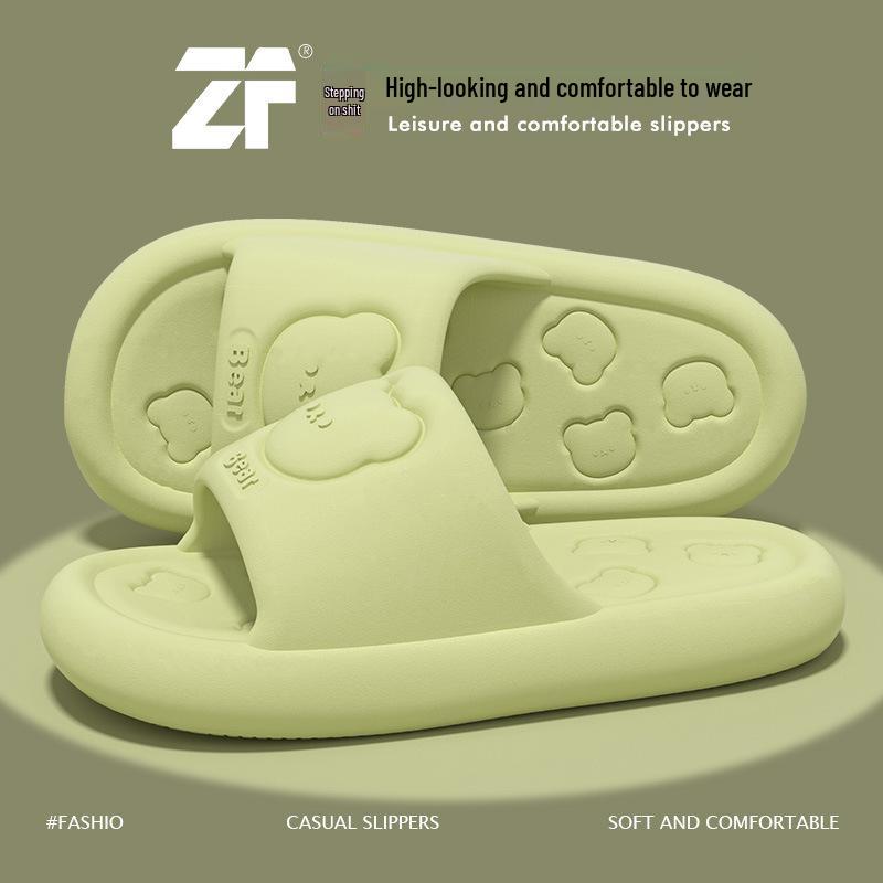 Women's & Men's Fashion EVA Slippers: Thick-Soled, Wear-Resistant, Non-Slip for Home, Bath, and Outdoor Use.