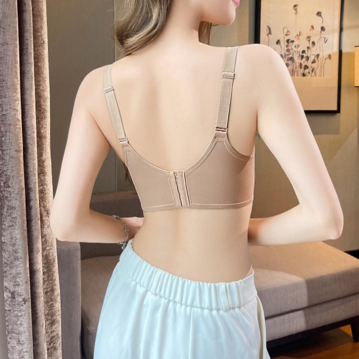 Lingerie Women's Thin Seamless Bra Adjustable Full-cup Soft Support Anti-sagging Bra Push Up Bra