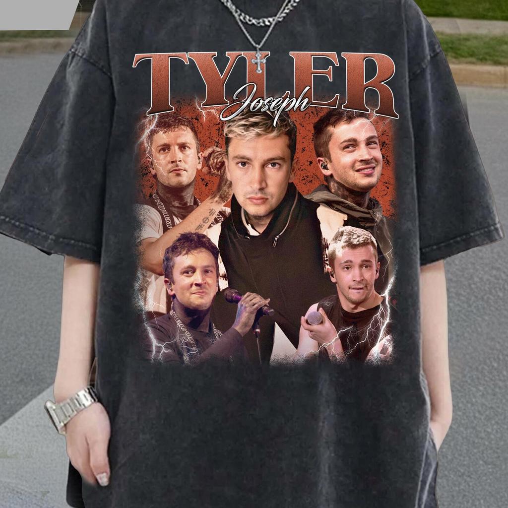 Tyler Joseph Vintage T-Shirt, 90s Retro Music Tee, Gifts For Woman and Man Unisex T-Shirt
