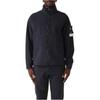Stone Island Ss25 Zip Logo Stand Collar Long Sleeve Jacket Men jackets Blue K1S154100010S0A22-V0020