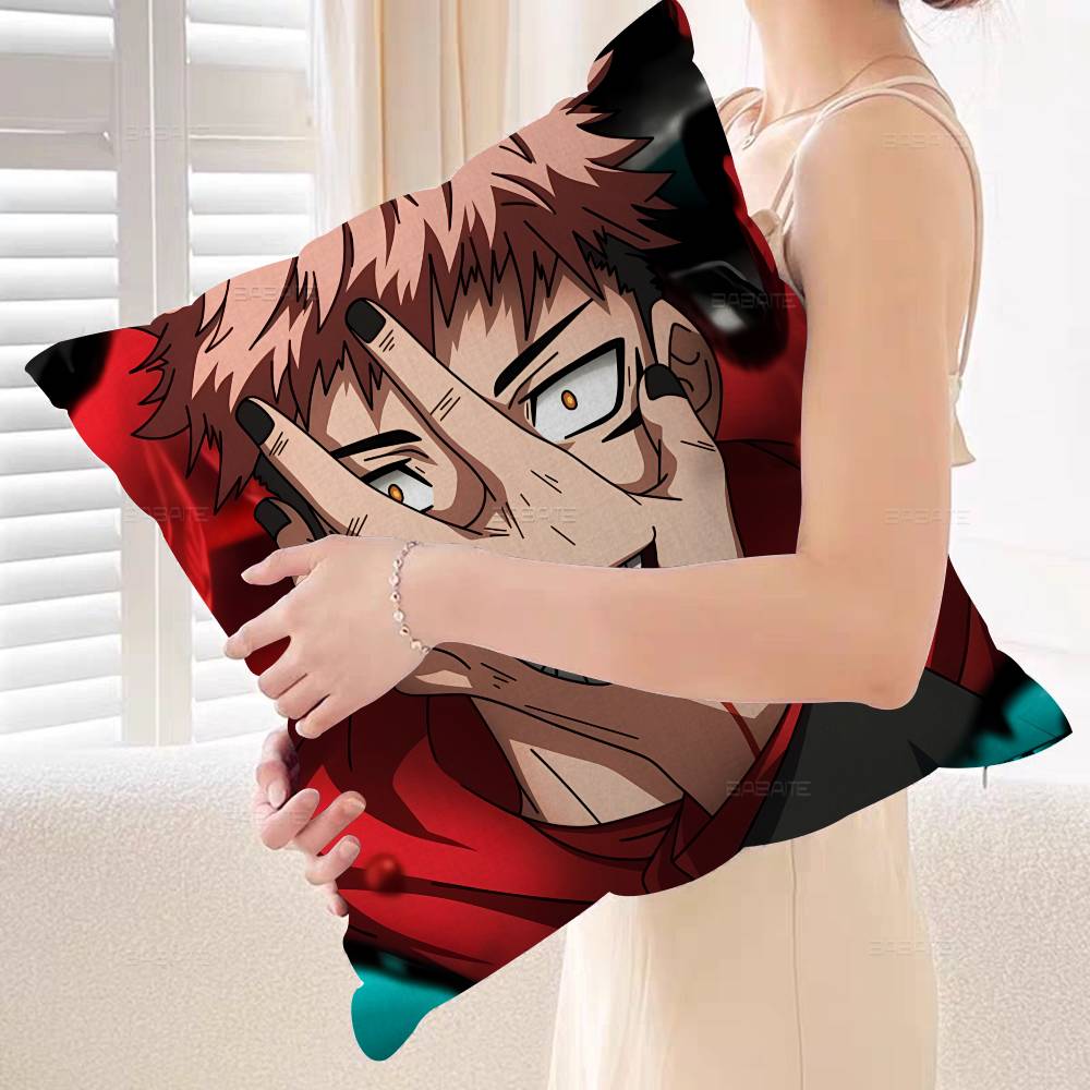 Anime Character Jujutsu Kaisen Ryomen Sukuna Pillow Cushion Cover Pillowcase Living Room Sofa Home Decor Customized