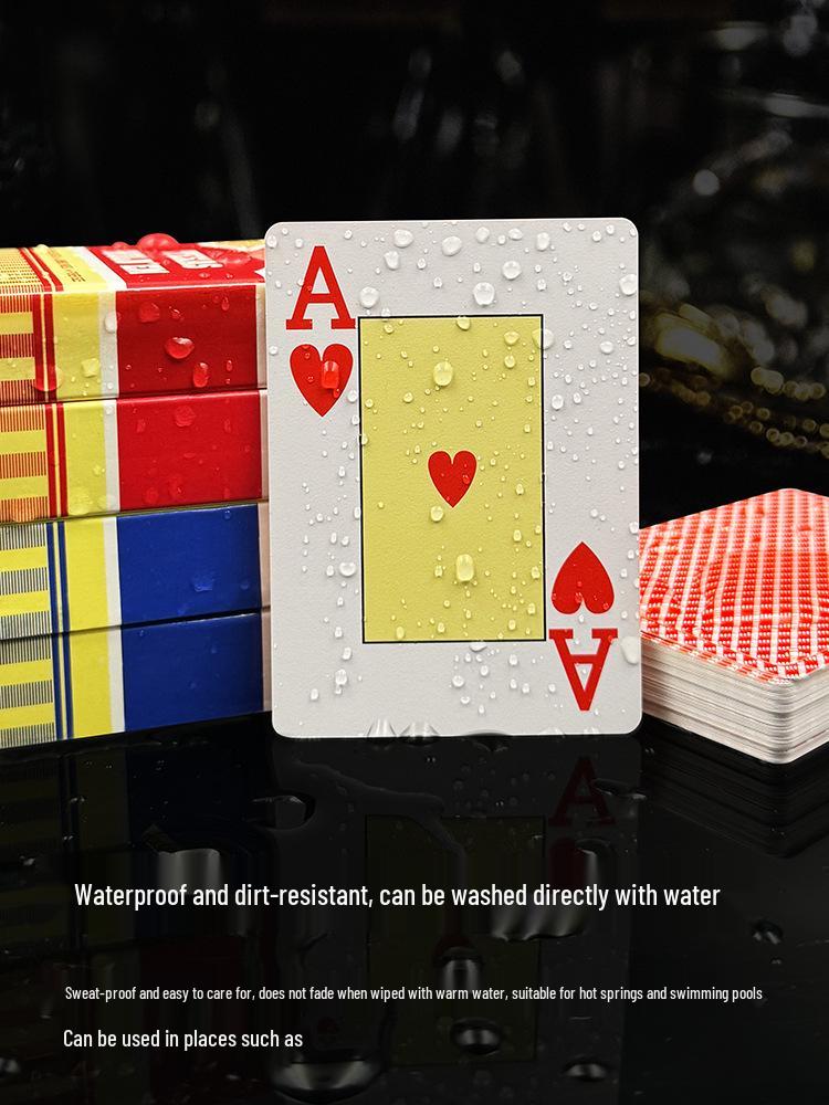 Carte da Gioco da Poker in PVC Impermeabile con Stampa Grande Texas - Durevoli e Resistenti allo Sbiadimento