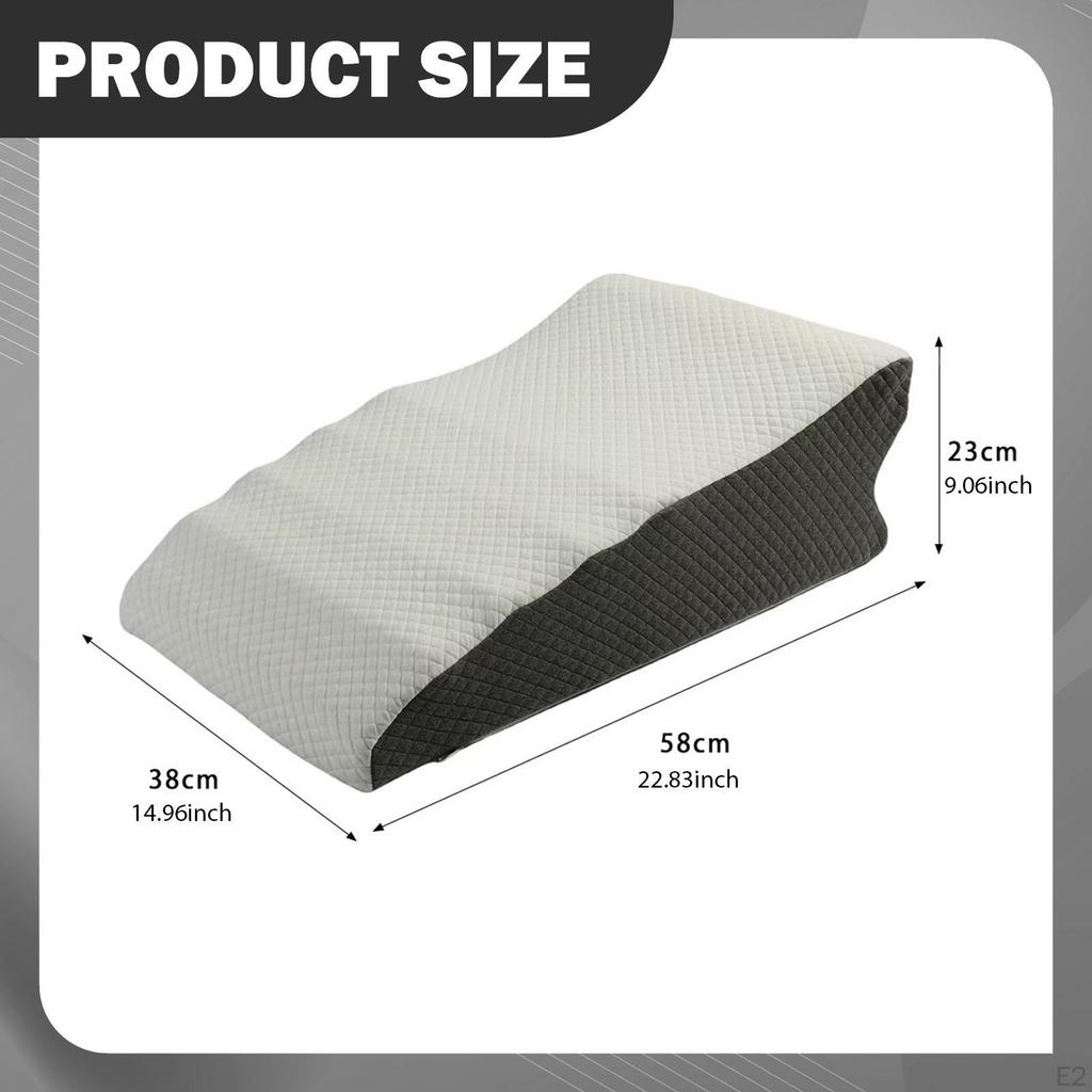 Bed Pillow with Footrest, Leg Rest, Removable Multi-functional Cushion for Reading, Relaxing In A