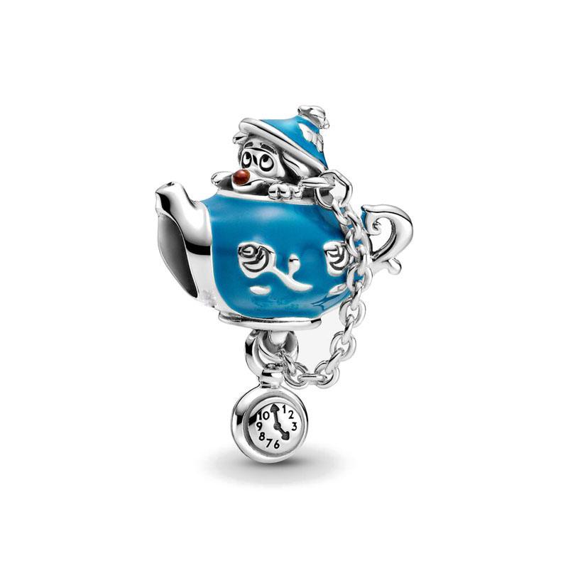 European 925 Silver Charm Pendant for Boys, Girls, Ducks, Planes, Mice Suitable for Original Bracelets DIY Jewelry Accessories