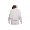 Nike Sportbekleidung Phoenix Fleece Sweatshirt Damen Grau Lila FZ6810-019
