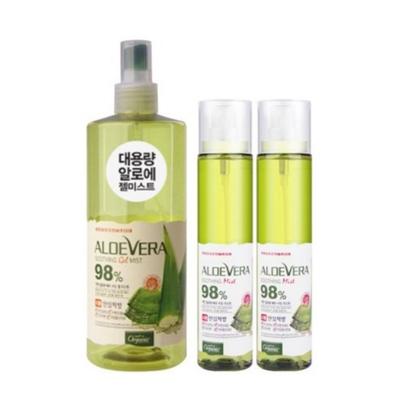 Aloe vera gelová mlha, 1 velká kapacita, 2 přenosné sady