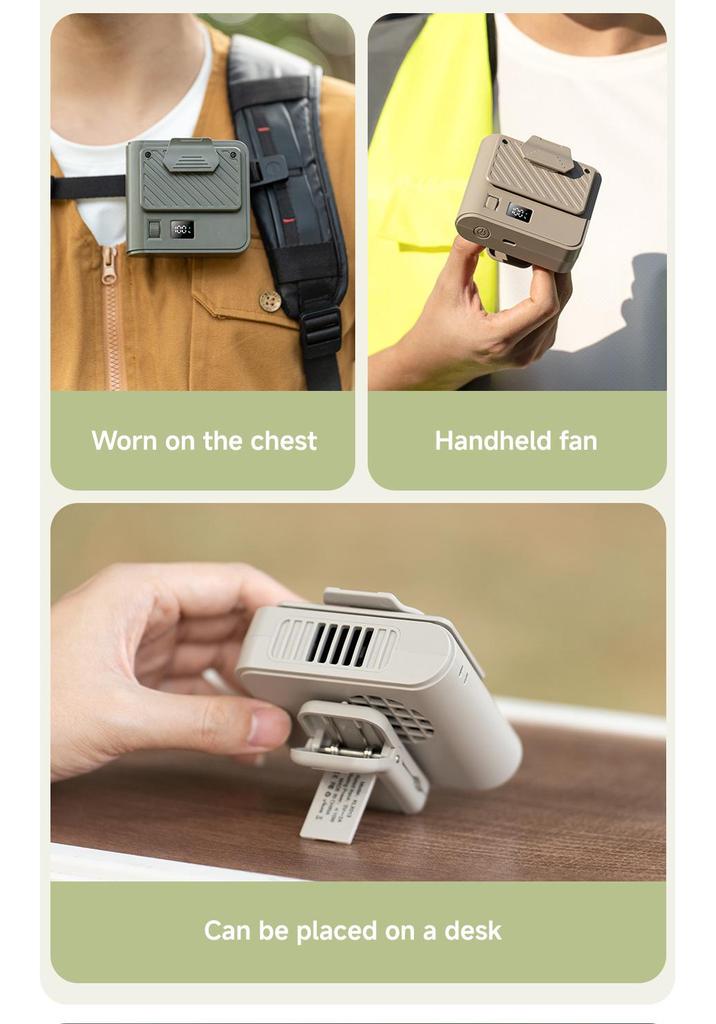 2026 Model 100W Large-Blown Portable Waist Fan