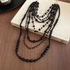 2025 new high-end long autumn and winter retro sweater chain neck accessories