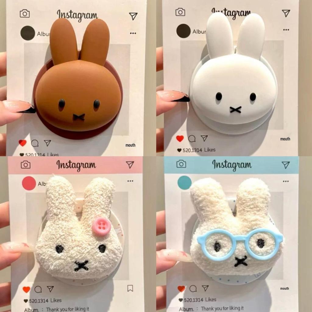 Cute Cartoon Plush Rabbit for Magsafe Magnetic Phone Holder - Retractable, Foldable, Strong Magnetic Attraction for Women