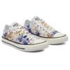 Converse Chuck Taylor All Star Comfortable Versatile Colorful Printed Low Top Canvas Shoes Women Sneakers White Blue Multicolor 570766C