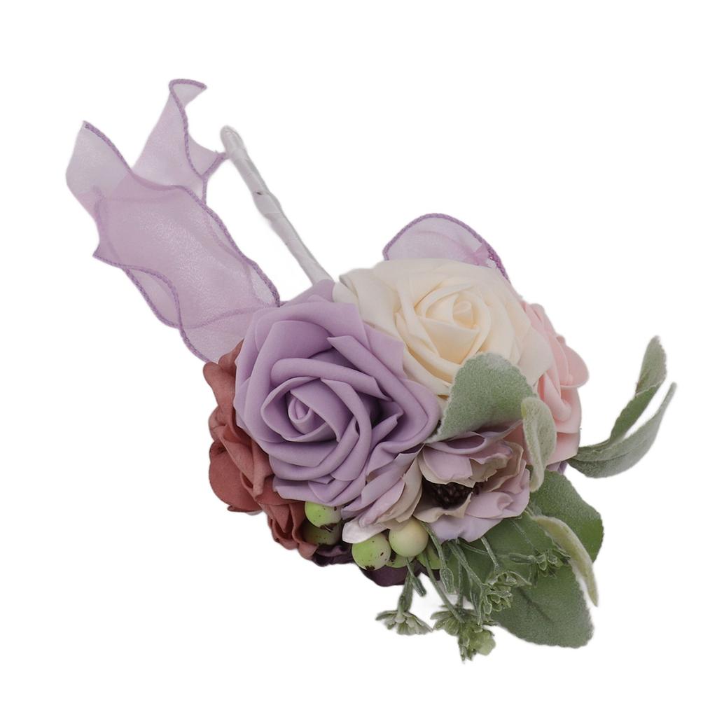 Romantische Rose Braut Hochzeitsstrauß Künstliche Seidenblumen Kunstblumen Brautjungfernstrauß Zuhause