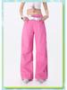 Tuogu Trend American Retro Spicy Girl Scimitar Wide-Leg Cargo Pants - Versatile, Slimming, Spring Style