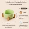 Non-Tip Ceramic Cat & Dog Bowl Set - Easy To Clean, Two-in-One Design