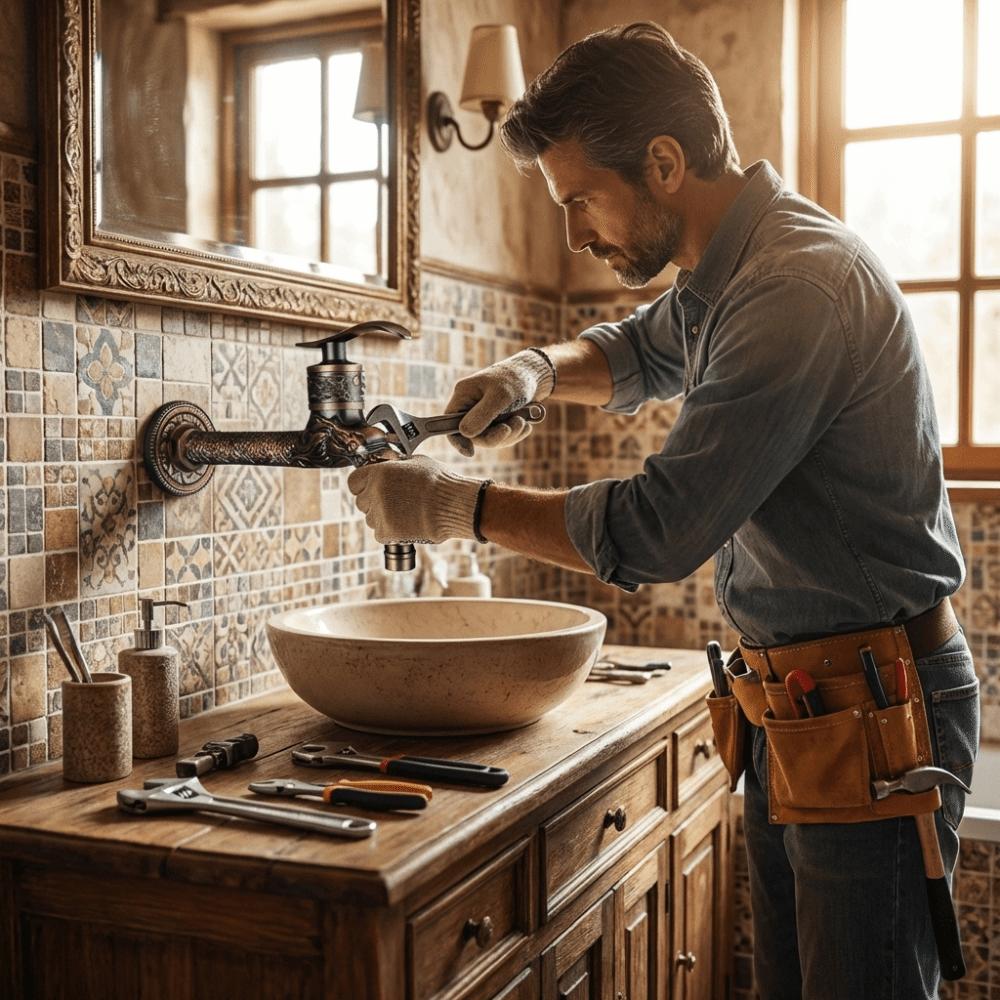 Freeze-Resistant Material Antique Faucet Dragon Head Design Dragon Spout Tap Mop Pool Application