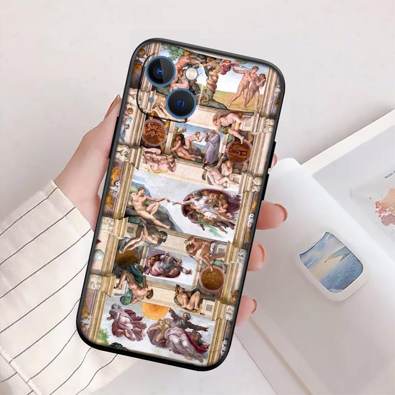 Fresco Adam Sculpture Case for Motorola Edge 60 60s 70 G86 G56 G54 E14 G04S G45 G54 G64 S30 S50 X30 X40 X50 Pro Power