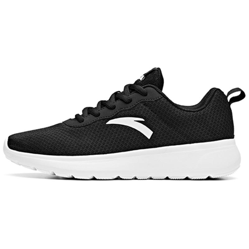 Anta Running Collection Cushioning Anti-Slip Wear-Resistant Breathability Low-Top Running Shoes Women's Black White Sneakers 92915526-1