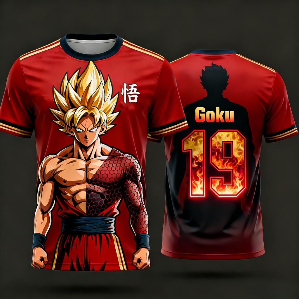 Summer Dragon Ball Retro Fitness T-shirt Kids Oversized 3D Printed Short-sleeved Family Unisex Children's Sports Shirt