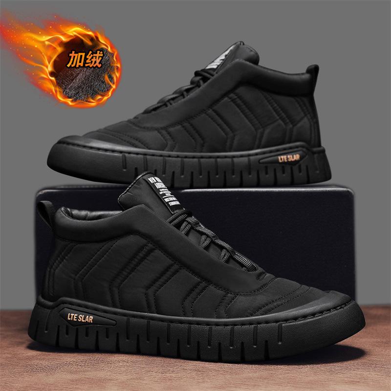 

Para shoes мужские 2024 новые повседневные туфли пилота осень-зима бархатные теплые зимние ботинки мужские нескользящие хлопковые ботинки 39