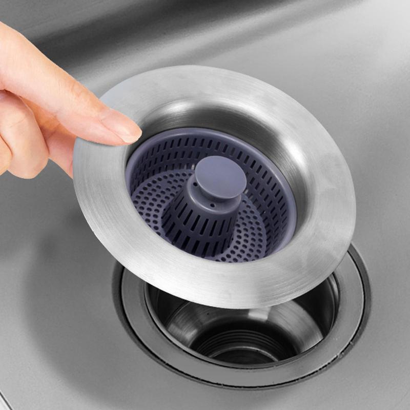 Kitchen Sink Stopper Pop Up Universal Sink Drain Plug Detachable Sink Stopper Drain Plug And Basket Anti Clogging Food Debris