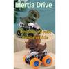 1 Stück Dinosaurier Trägheits-Rückzieherauto, Manuelles Geländefahrzeug, Plastikspielzeug mit Tiermotiv und Gummireifen, Simulations-Dinosaurier-Stuntauto