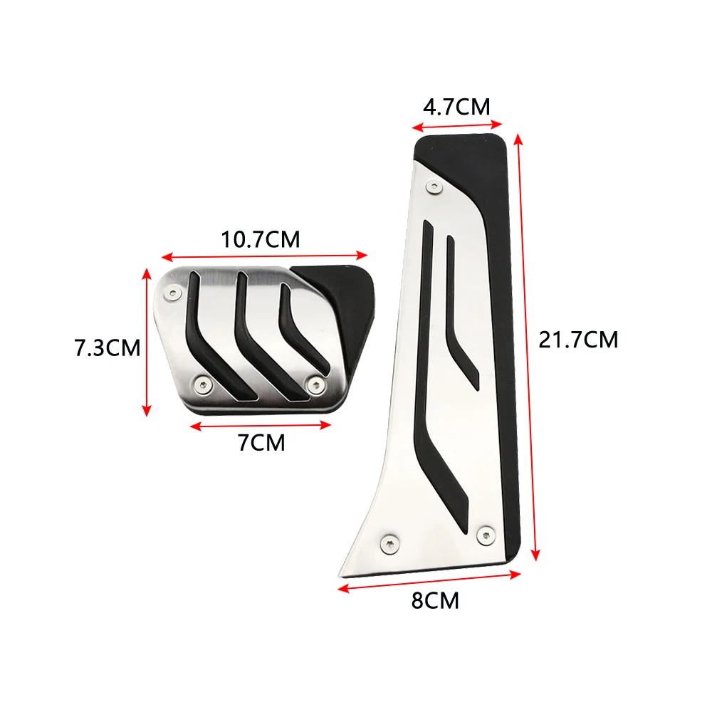 For BMW 5 Series G30 G31 2017 2018 2019 2020 2021 LHD Pedals Gas Brake Foot Rest Pedal Pad Cover Stainless Steel Accessories