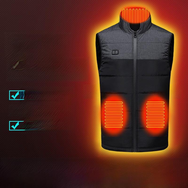 "Chaleco térmico unisex inteligente con control de temperatura constante de 21 zonas y colores a juego"
