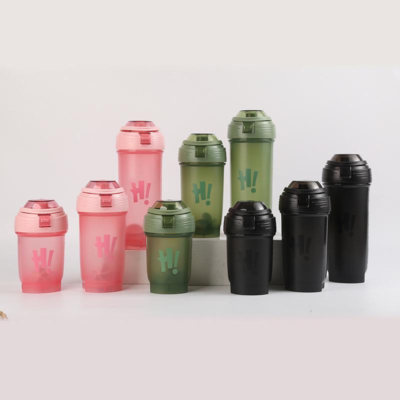 Durable Handheld Protein Shaker Cup - Portable, Heat & Drop Resistant, Food-Grade Plastic for Milkshakes & More. 350ml
