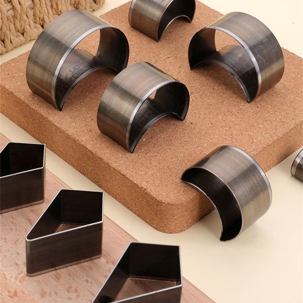 8Pcs Leather Cutting Dies 8 Size Leather Hole Punching Tool Leather Punching Die for Leather Belt Bag Handmade Craft