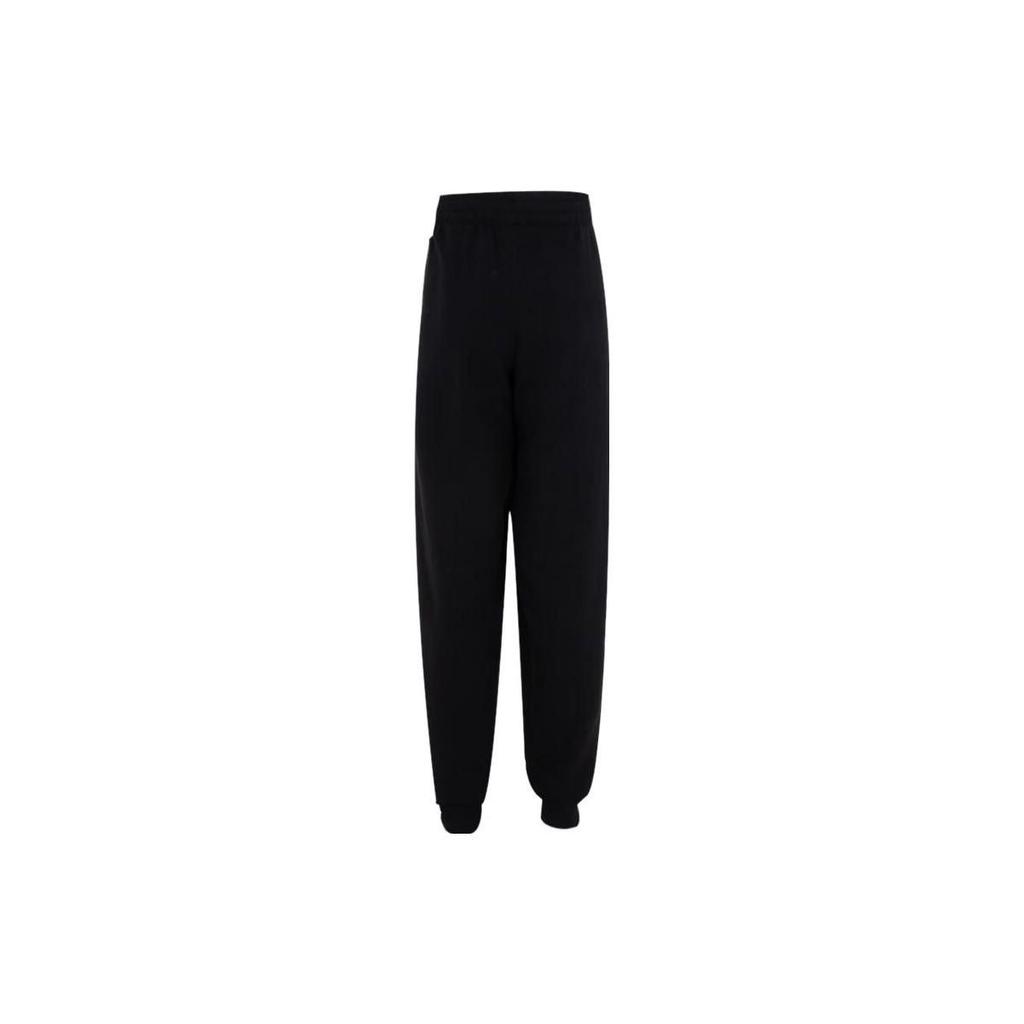 Nike Kids Logo Print Running Fitness Training Comfortable Breathable Casual Knitted Sports Pants Kids Bottoms Black FD3019-010