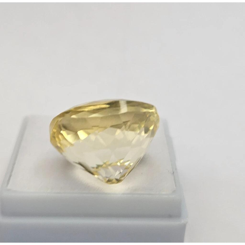Cushion Cut Natural Yellow Sapphire 16+ Ct Fabulous Certified Loose Gemstone