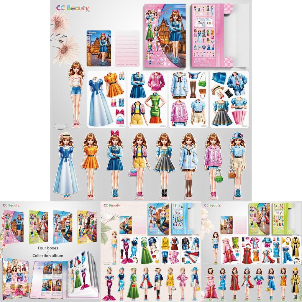 Kids Magnet Dress Up Sticker Book With Fashion Themes For Early Learning And Quiet Play
