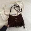 Women Summer Fringe Bohemian Retro Small Daily Crossbody Tote Bag