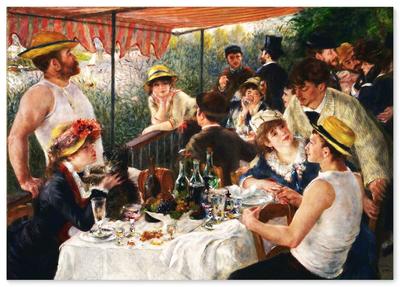 Poster: Renoir „Bootsfahrt zum Mittagessen“ A3-Format [Hergestellt in Japan] [Wandbild für Innenräume] Gemälde Kunst Tapeten Poster