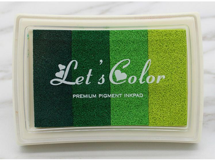 DIY 4-Color Gradient Ink Pad for Stamps and Finger Painting