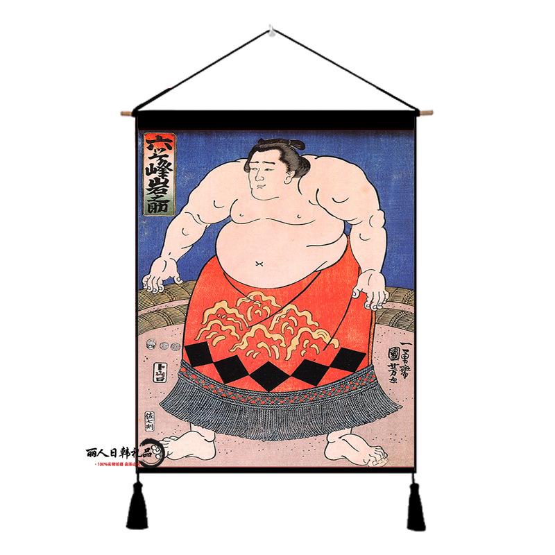 Japanese Lucky Cat Fabric Hanging Flag, Izakaya Hotel Home Wall Decor Banner