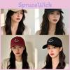 Cotton Baseball Cap With Embroidered Letters For Casual Sun Protection Men Women