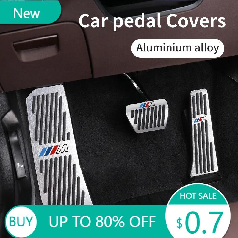 BADE9 Neue Fußstütze Kraftstoff Bremse Gaspedal Pedale Abdeckungen für BMW 3 5 Serie E39 E46 E87 E90 E91 F10 F30 F20 F25 F01 X5 X3 M4 Auto Zubehör