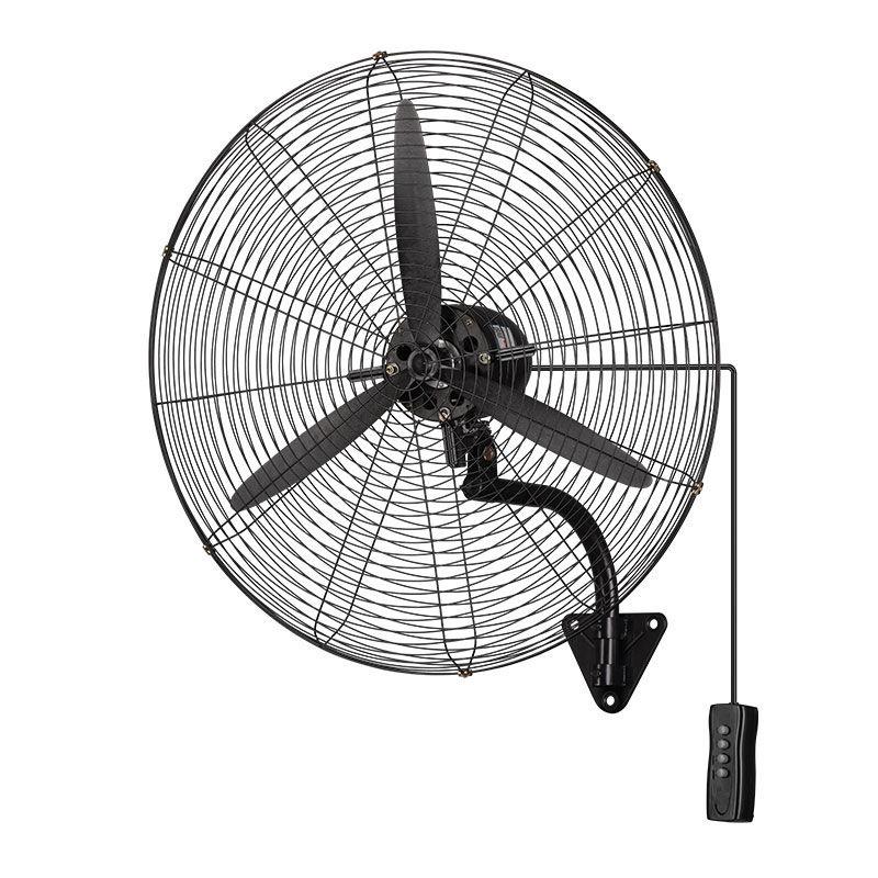 Jinglai Feng Industrial Wall-Mounted Fan with Wired Remote Control Buttons - Commercial Workshop Bull Horn Electric Fan.