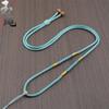 Hand-woven Adjustable Gold Jade Pendant Rope for Men and Women