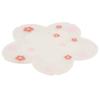 Flower Pattern Coasters Heat Insulation Coaster AntiSlip Cup Mats Tabletop   Prevent Furniture Damage(Pink )