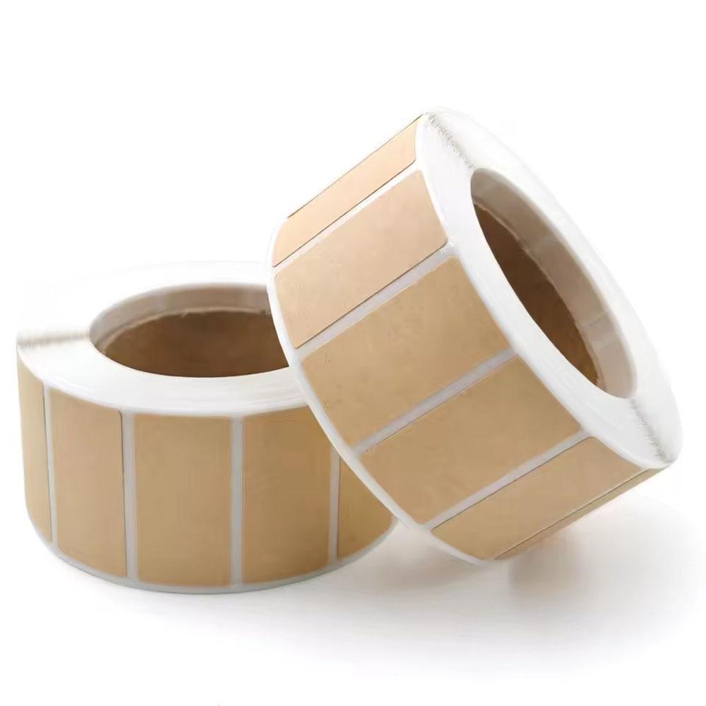 4rolls Kraft Stickers Self-Adhesive Labels Paper Items Office Home Christmas Target Bottle Handwritten Classification Stickers