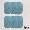 6pcs Multicolor Milk Cotton Yarn for DIY Crochet Knitting Crafts Soft Hand-Woven Scarf Sweater Material Wide Range of Colors Available 2.5mm Medium