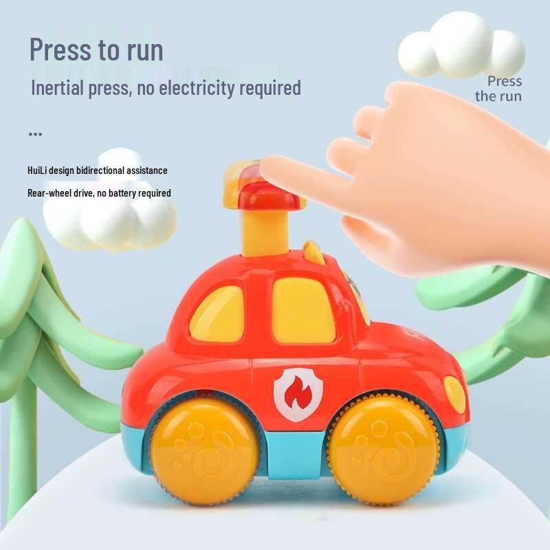 Inertial Engineering Toy Car Set for Toddlers - Ages 1 to 2, Unisex