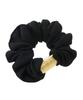 VINGTAINE Scrunchie Metal Plate Hair Gold and Accessory, Casual, Simple, Silver, Women's, HS-214-G-BK