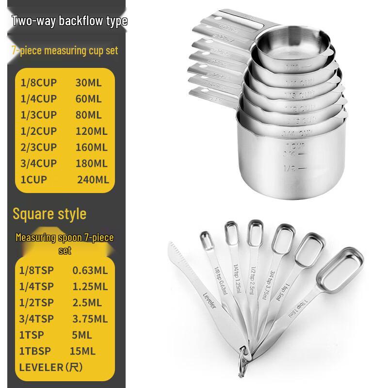 

MDNG Stainless Steel 14-Piece Measuring Set