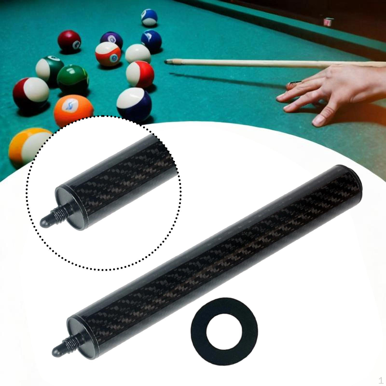 

Pool Cue Extension Accessories Black Lightweight Professional Billiard Unretractable
