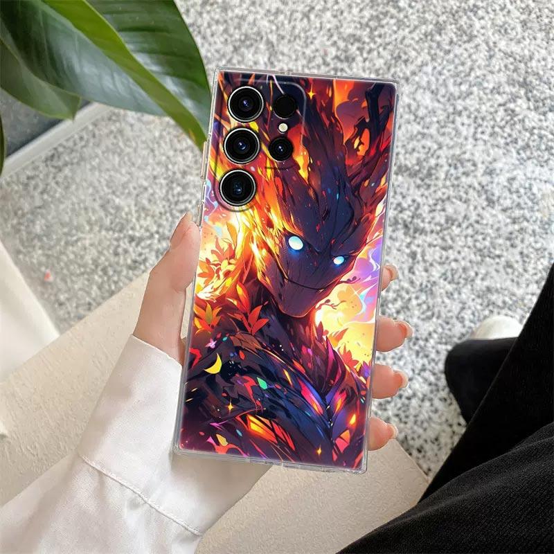 

Новый Прозрачный Чехол Marvel Groot Venom S26 для Samsung Galaxy S26 S25 Ultra S24 S22 S26 Plus S20 S23 S21 S25 FE 5G Прозрачная Накладка Galaxy S22 5G