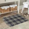 Vintage Houndstooth Compass Gray Anti-slip Doormat Floor Mat Cushion Carpet Rug for Kitchen Entrance Home Balcony Footpad Mats